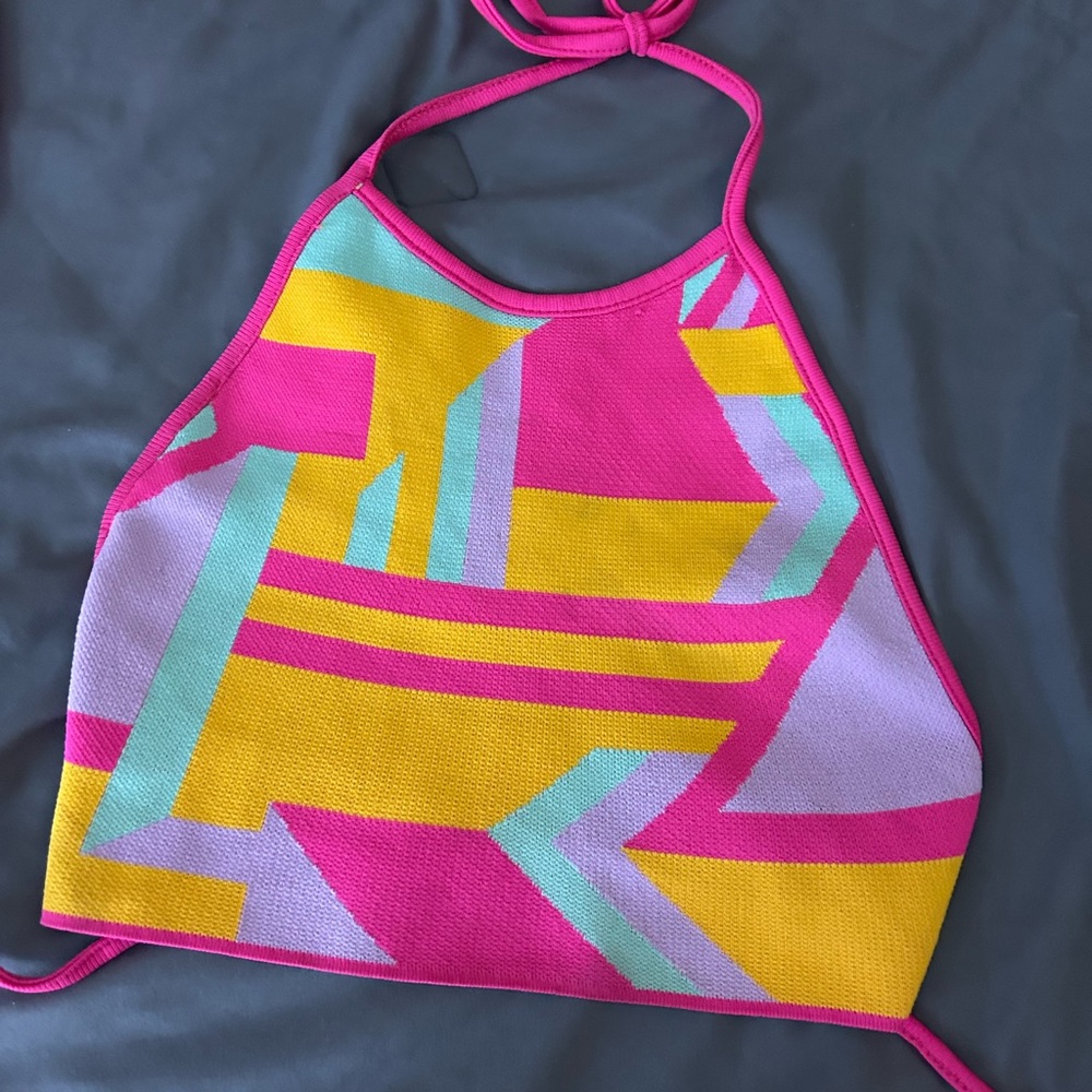 Zara crop tie top